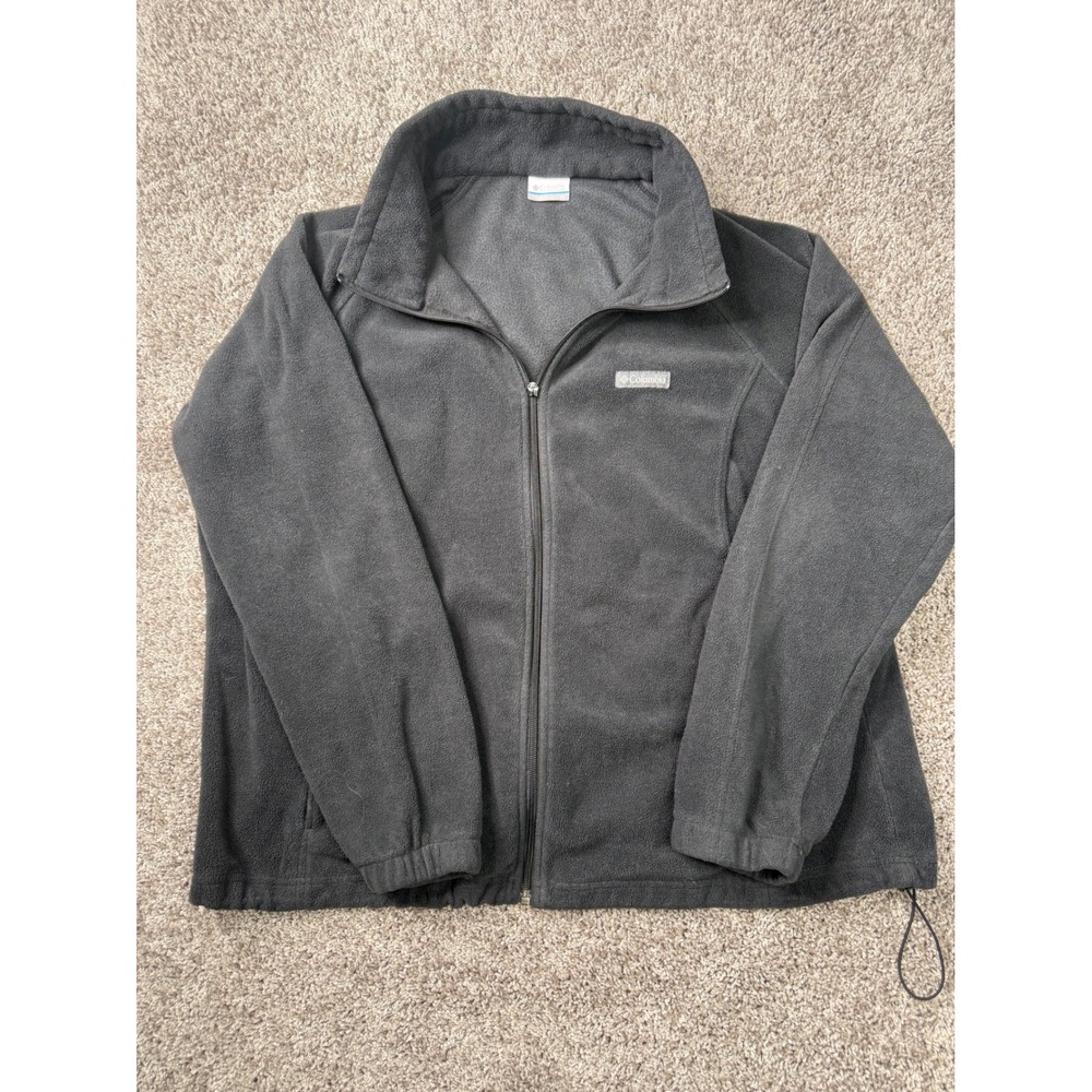 Columbia Men's 3X Black Full Zip Fleece Jacket Gorpcore GORP Outdoor
